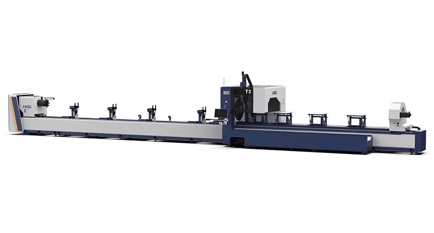 HSG Three-chuck Heavy-duty Tube Laser Cutting Machine 